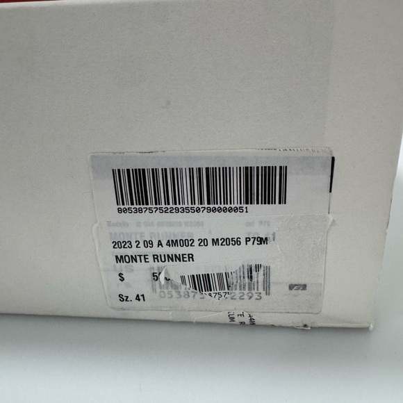 Moncler Monte Runner Sneakers Green Men’s Size EU 41/US 8 - Picture 7 of 8